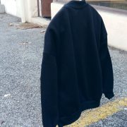 Sweater tricot & tissu noir taille CH 40-42